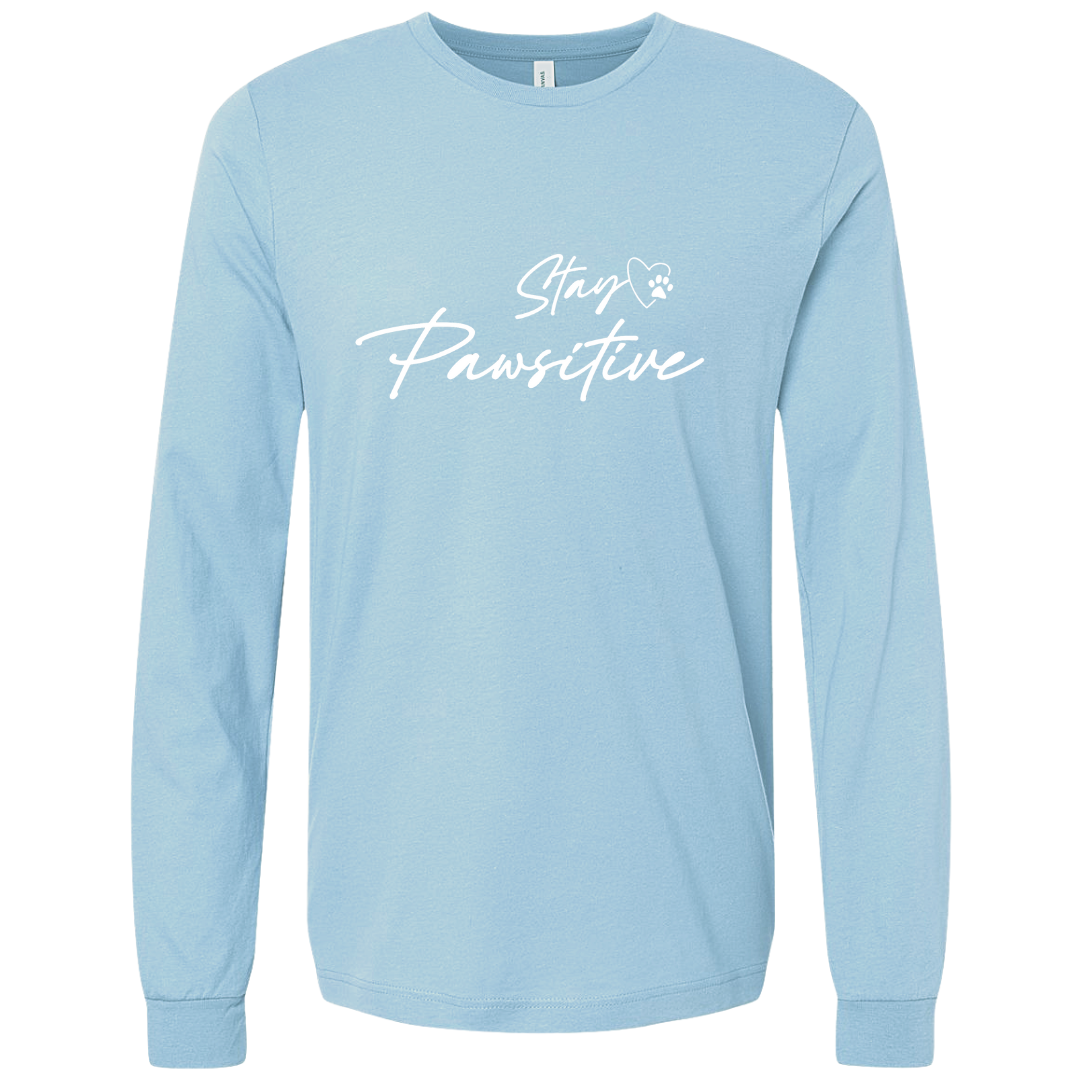 Stay Pawsitive - Flint Blue Long Sleeve